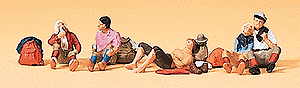 Preiser - PR79159 - Wanderers Resting (6) Figure Set