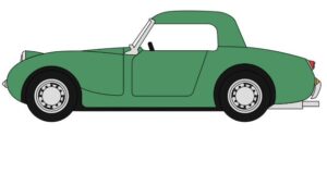 OXFORD DIECAST 76AHF003 AUSTIN HEALEY FROGEYE SPRITE LEAF GREEN - OO Gauge