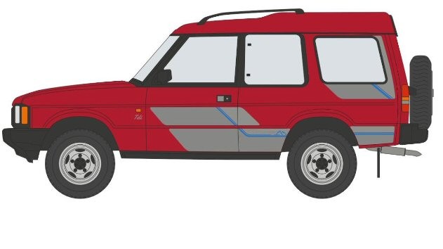OXFORD DIECAST 76DS1001 - LAND ROVER DISCOVERY 1 FOXFIRE - OO Gauge