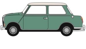 OXFORD DIECAST 76RE003 RILEY ELF CUMBERLAND GREEN/OLD ENGLISH WHITE - OO Gauge
