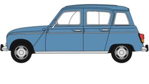 OXFORD DIECAST 76RN003 RENAULT 4 BLUE - OO Gauge