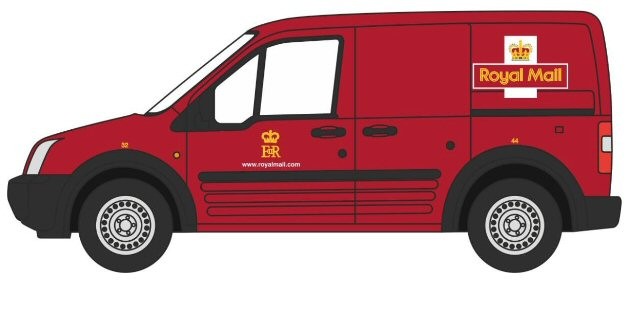 OXFORD DIECAST NFTC001 - FORD TRANSIT CONNECT ROYAL MAIL - N Gauge