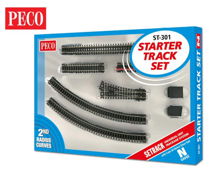 Peco ST-301 Starter Track Set 2nd Radius N Gauge