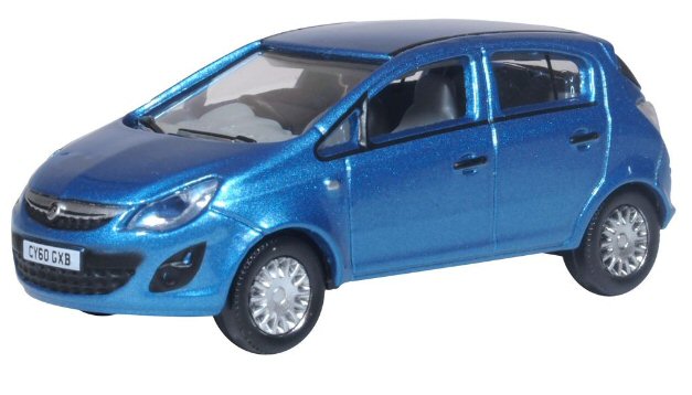 OXFORD DIECAST 76VC005 VAUXHALL CORSA ORIENTAL BLUE - OO Gauge