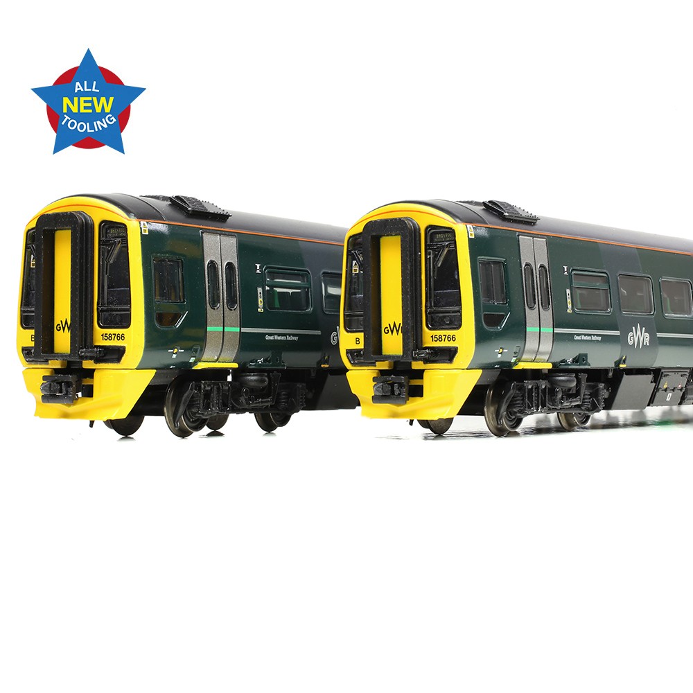 Graham Farish 371-857 Class 158 2-Car DMU 158766 GWR Green (FirstGroup) N Gauge