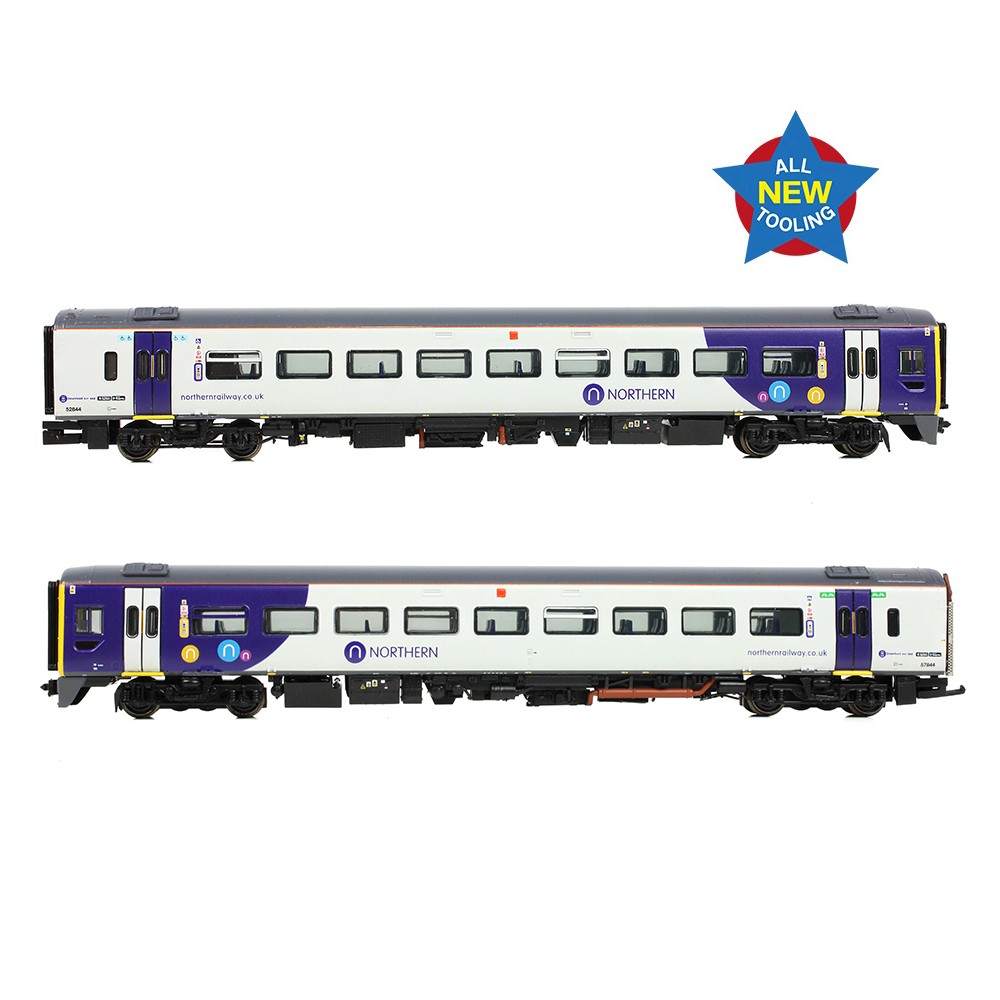 Graham Farish 371-858 Class 158 2-Car DMU 158844 Northern N Gauge