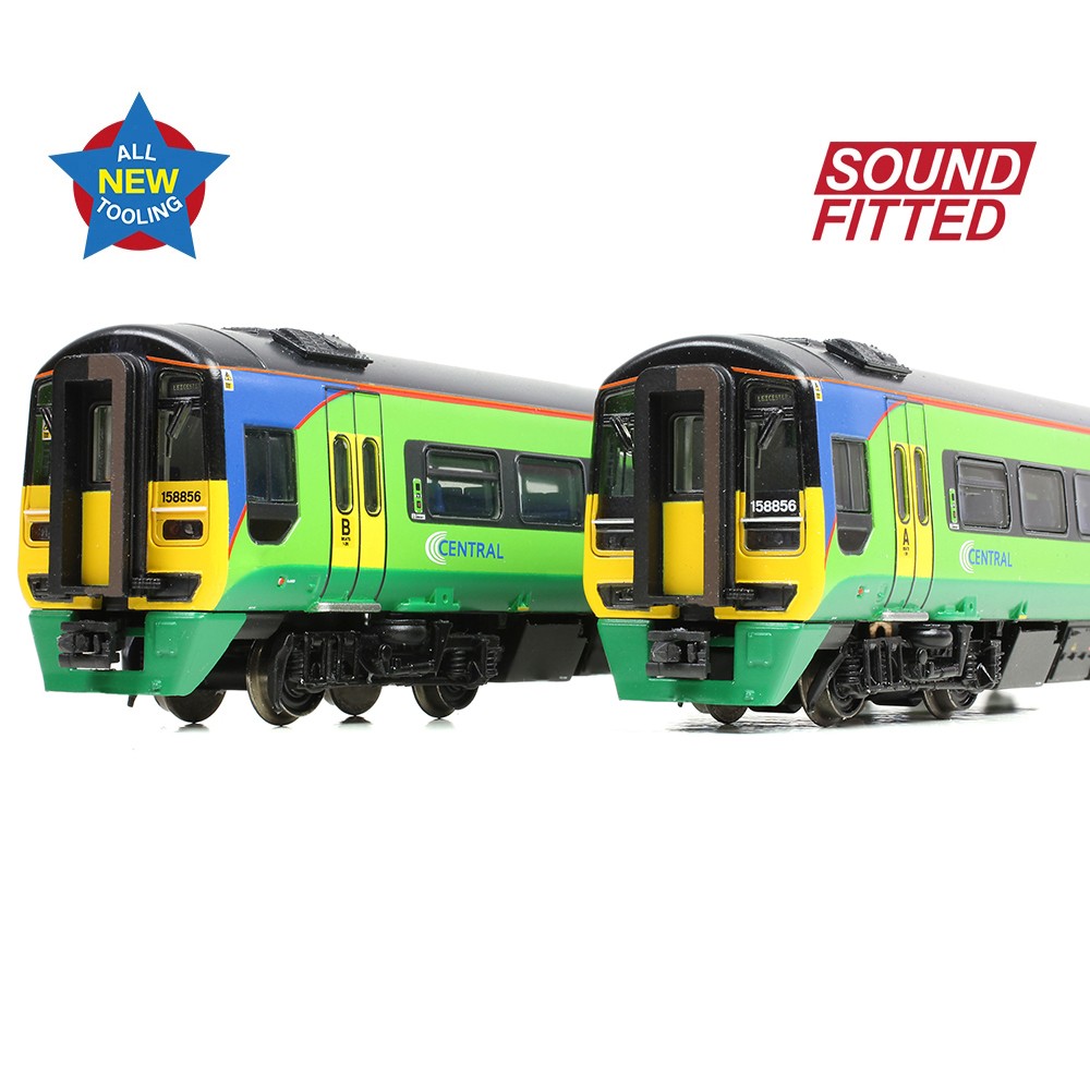Graham Farish 371-862SF Class 158 2-Car DMU 158856 Central Trains N Gauge