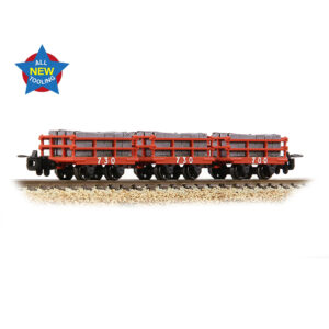 Narrow Gauge 393-228 Dinorwic Slate Wagons with sides 3-Pack Red [WL] OO9 Gauge