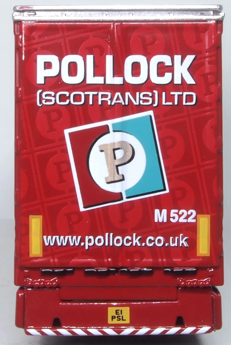 OXFORD DIECAST 76SNG002 Scania New Generation (S) Curtainside Pollock - OO Gauge