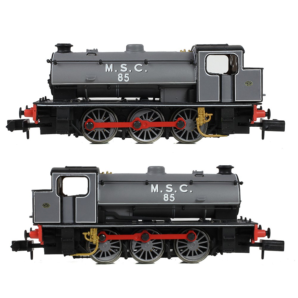 EFE Rail E85508 WD Austerity Saddle Tank 85 M.S.C. (Manchester Ship Canal) Lined Grey N Gauge