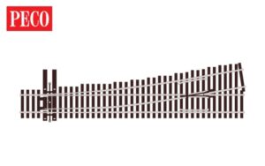 Peco SL-U8362 Unifrog Turnout, 6th Radius, Left Hand OO Gauge