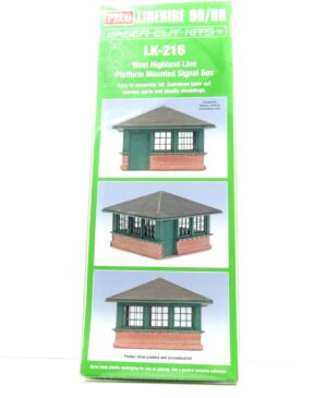 PECO LK-216 WEST HIGHLAND LINE PLATFORM MOUNTED SIGNAL BOX KIT OO Gauge