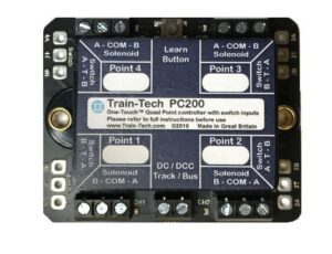 TrainTech PC200 DCC POINT CONTROLLER QUAD WITH ROUTE STORE/SWITCHING
