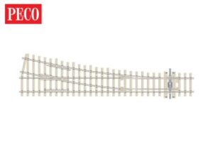 PECO SL-E1095 Turnout, Medium Radius, Concrete, Right Hand OO Gauge