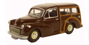 OXFORD DIECAST 76MMT003 Morris Minor Traveller 1967 Maroon OO Gauge