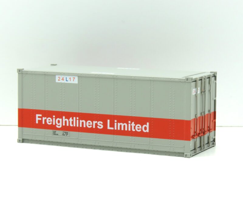 C-Rail OO Gauge Freightliners Limited 20ft x 8ft dry box - Rainbow Railways