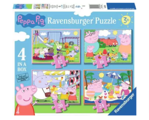 Ravensburger 06958 Children’s Puzzle Peppa Pig, 4 in a Box - 12 + 16 + 20 + 24 Pieces Puzzle