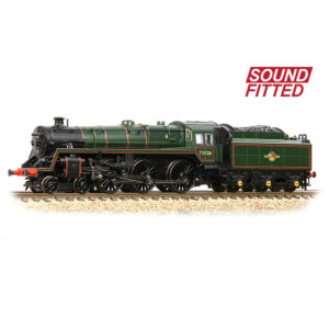 Graham Farish 372-728SF - BR Standard 5MT with BR1 Tender 73049 BR Lined Green (Late Crest) - N Gauge
