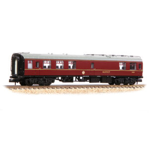 Graham Farish 374-107B - BR Mk1 RMB Restaurant Miniature Buffet BR Maroon - N Gauge