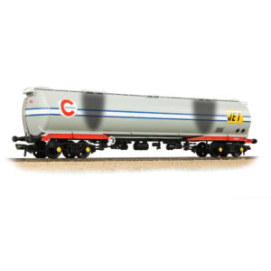 Bachmann 38-109A - BR 102T TEA Bogie Tank Wagon 'Jet-Conoco' Light Grey [Weathered] - OO Gauge