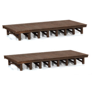 Scenecraft 42-0010 - Wooden Platforms (x2) - N Gauge