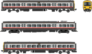 Dapol 4D-323-002S Class 323 323227 Regional Railways Greater Manchester PTE DCC Sound Fitted - OO Gauge