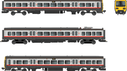 Dapol 4D-323-002S Class 323 323227 Regional Railways Greater Manchester PTE DCC Sound Fitted - OO Gauge