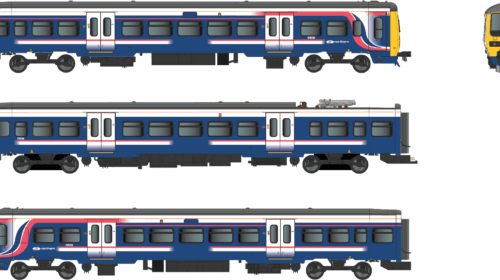 Dapol 4D-323-004S Class 323 First North Western “Barbie” with Northern branding DCC Sound Fitted - OO Gauge