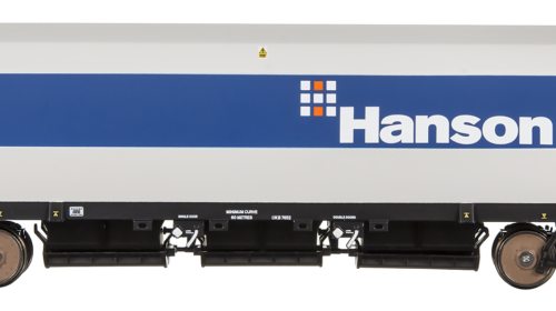 Dapol 4F-081-004 P & D JHA (end hopper) Hanson Blue &; Grey 17922 - OO Gauge