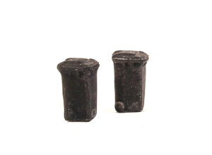 Harburn Hamlet SS374 Closed Wheelie Bins, Black - OO Gauge