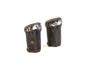 Harburn Hamlet SS376 Overfilled Wheelie Bins, Black - OO Gauge