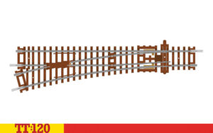 Hornby TT8008 Left Hand Point - TT Gauge