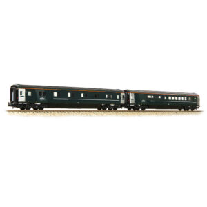 Graham Farish 374-997B BR Mk3 'Night Riviera' 2-Coach Pack GWR Green (FirstGroup) - Pack C - N Gauge