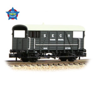 Graham Farish 378-025 SE&CR 25T 'Dance Hall' Brake Van SE&CR Grey - N Gauge