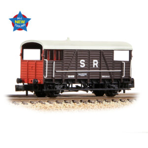 Graham Farish 378-026A SE&CR 25T 'Dance Hall' Brake Van SR Brown - N Gauge