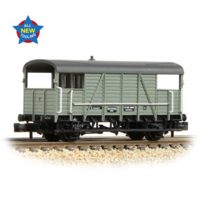 Graham Farish 378-027 SE&CR 25T 'Dance Hall' Brake Van BR Grey - N Gauge
