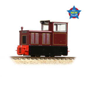 Bachmann Narrow Gauge 392-027 Baguley-Drewry 70hp Diesel Lined Crimson - OO9 Gauge