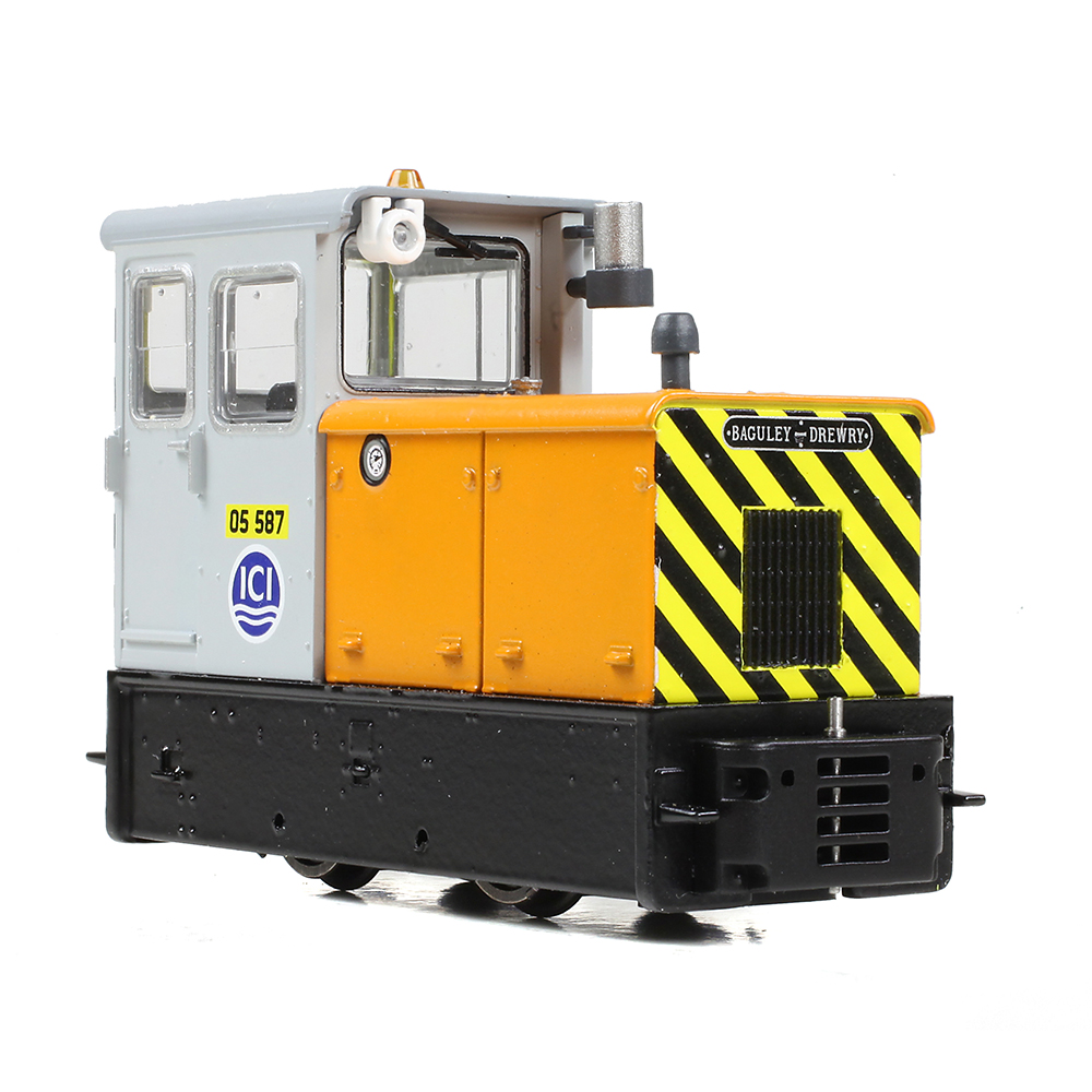 Bachmann Narrow Gauge 392-028 Baguley-Drewry 70hp Diesel ICI Orange & Grey - OO9 Gauge