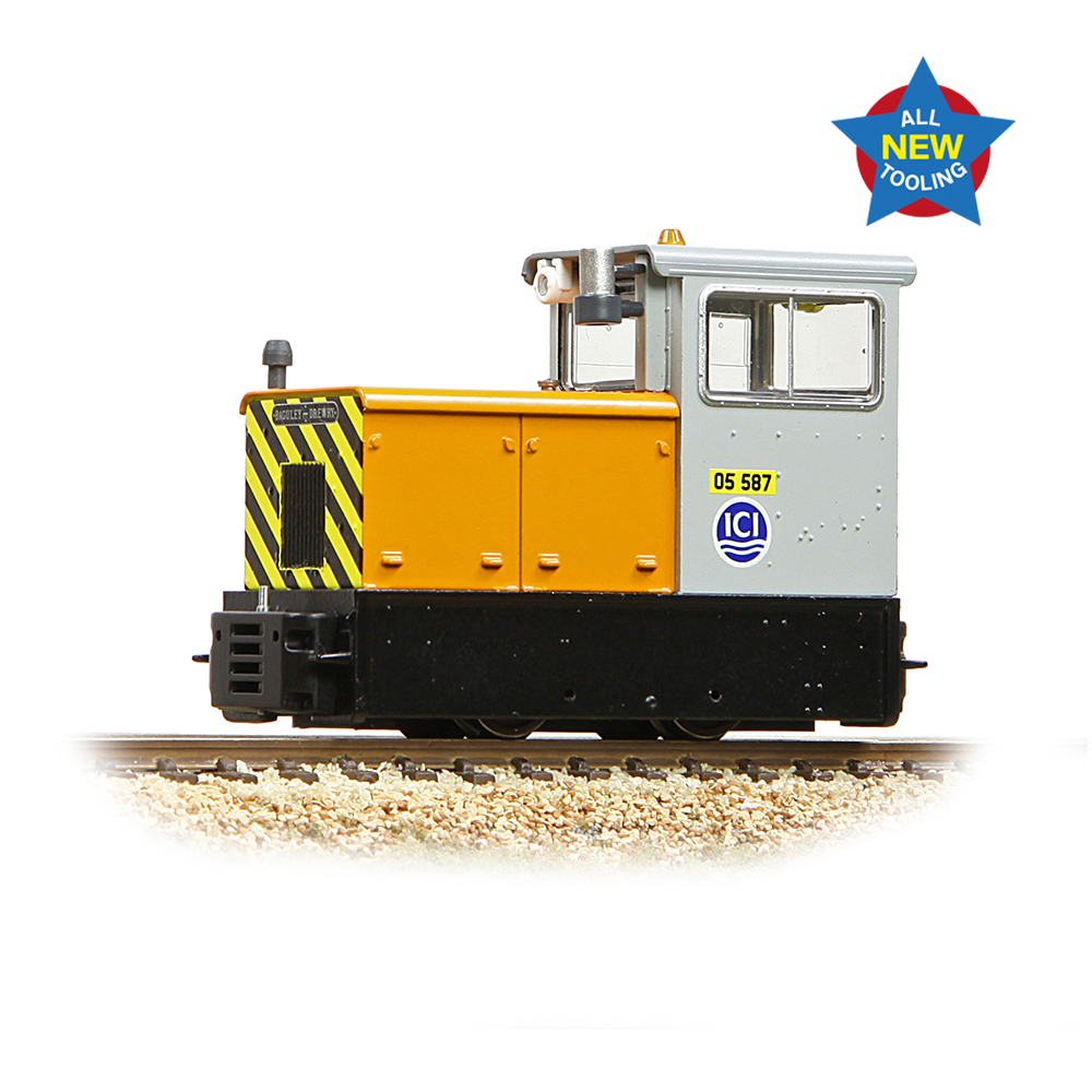 Bachmann Narrow Gauge 392-028 Baguley-Drewry 70hp Diesel ICI Orange & Grey - OO9 Gauge