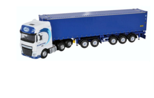 OXFORD DIECAST 76DXF001 DAF XF EURO 6 Combitrailer / Container MARITIME Transport - OO Gauge