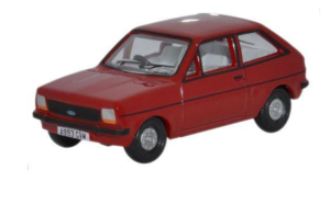 OXFORD DIECAST 76FF001 FORD FIESTA MKI VENETIAN RED  OO Gauge