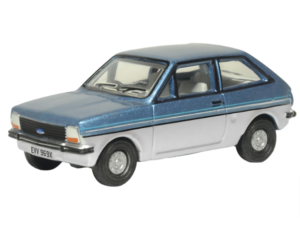 OXFORD DIECAST 76FF007 FORD FIESTA MKI TITAN BLUE/STRATO SILVER OO Gauge