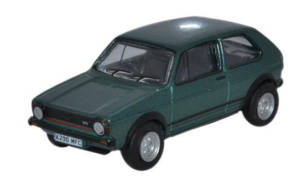 OXFORD DIECAST 76GF005 VW GOLF GTI LHANSA GREEN METALLIC OO Gauge