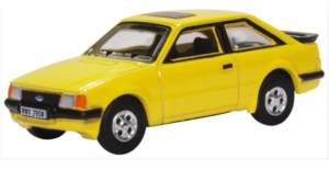 OXFORD DIECAST 76XR007 FORD ESCORT XR3I PRAIRIE YELLOW OO Gauge