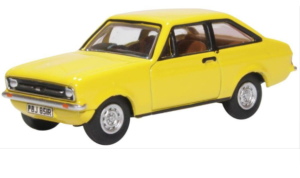 OXFORD DIECAST 76ESC002 FORD ESCORT MK2 SIGNAL YELLOW OO Gauge