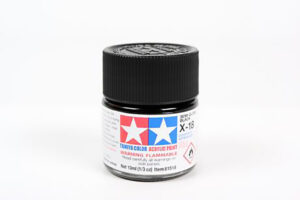 Tamiya 81518 Acrylic Mini X-18 Semi Gloss Black