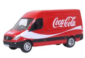 OXFORD DIECAST 76MSV007CC MERCEDES SPRINTER COCA COLA - OO Gauge