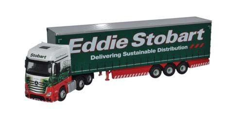 OXFORD DIECAST OD76MB001 Mercedes Actros MP4 GSC Curtainside Eddie Stobart - OO Gauge