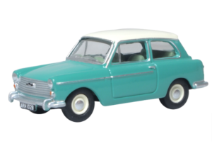 OXFORD DIECAST 76AA008 AUSTIN A40 MKII FERN GREEN/SNOWBERRY WHITE OO Gauge