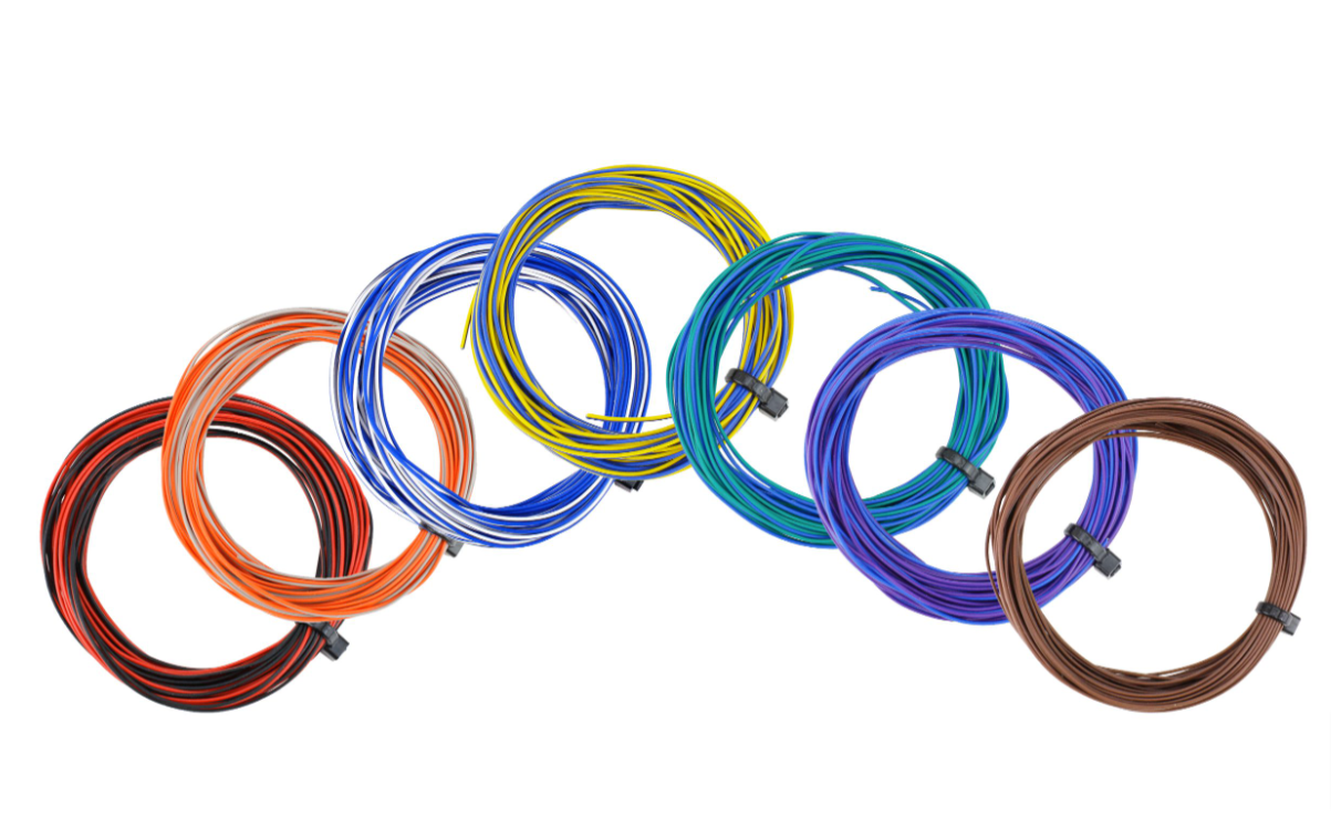 DCCconcepts DCW-32TSET TWIN Wire Decoder Stranded 6m (32g) Assorted Pack